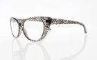Retro Vintage Women Gray & Clear Big Cat Eye Reading Glasses Readers +1.0~+4.0