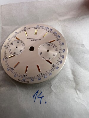 Vintage Zifferblatt Baume & Mercier NOS Chronograph Uhrwerk Landeron 48 D:32mm