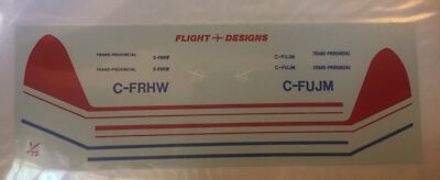 1/72 Flight Designs Decal Trans Provincial C-FRHW C-FUJM