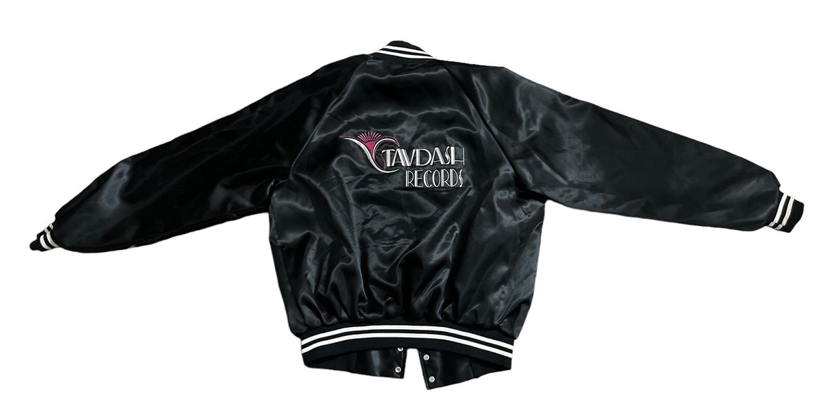 Vintage Tavdash Records Jacket Mens L Satin Bomber Miami Vintage Tavdash Records Jacket Mens L Satin Bomber Miami