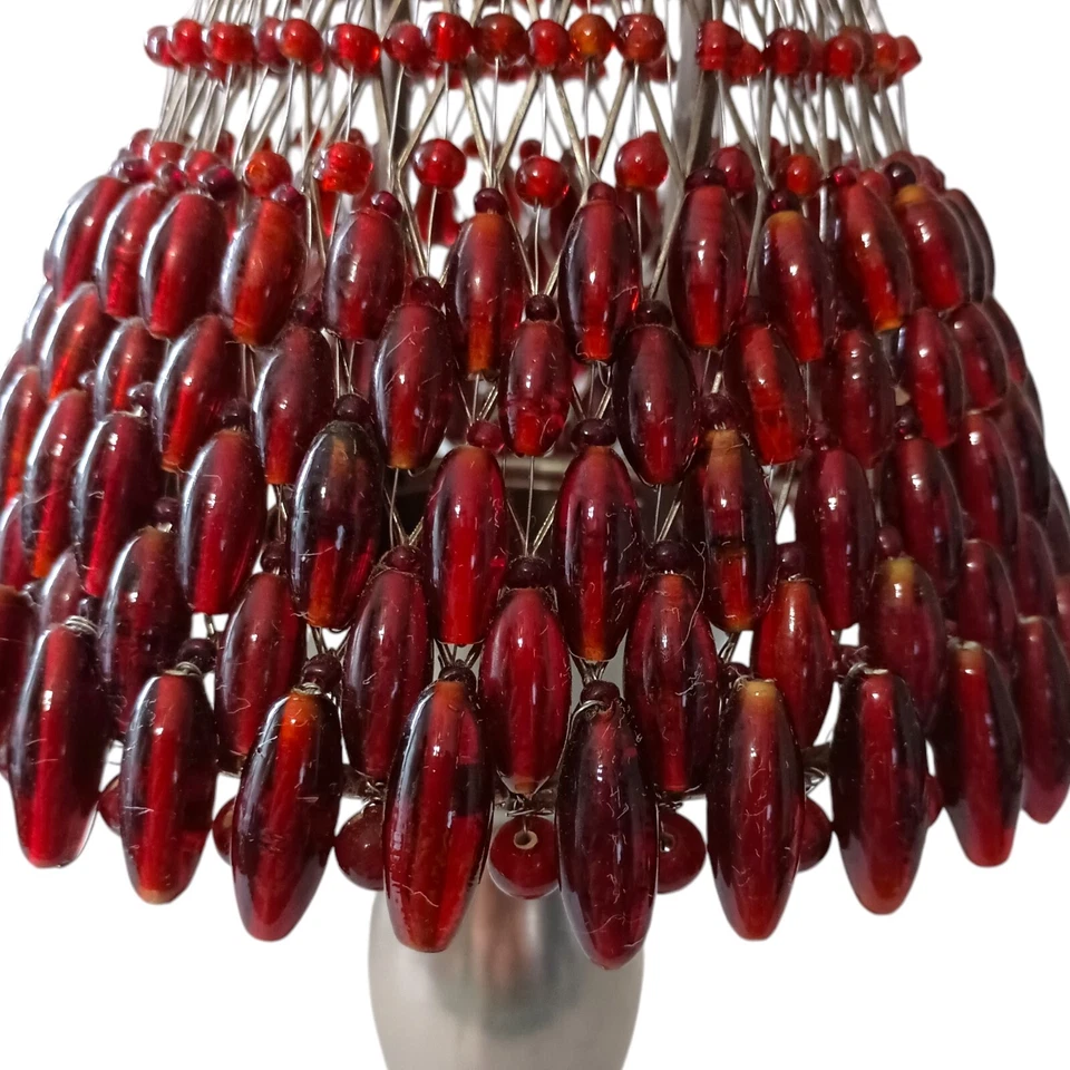 Candelabro Pottery Barn Lámpara Tealight Pantalla Votiva Gótico Boho Bruja Cuentas Foto 3 de 4