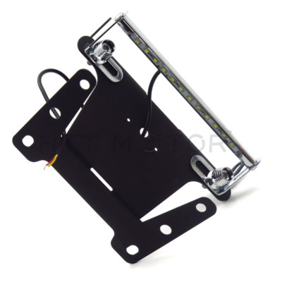 Black LED light Fender Eliminator Tidy Tail For 04-06 Kawasaki