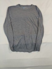 Eddie Bauer Shirt Mens Large Tee Pullover First Ascent Crew Neck Outdoor Gray