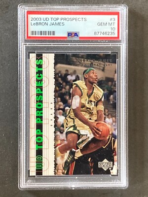 2003 UD Top Prospects #3 Lebron James RC PSA 10 | eBay