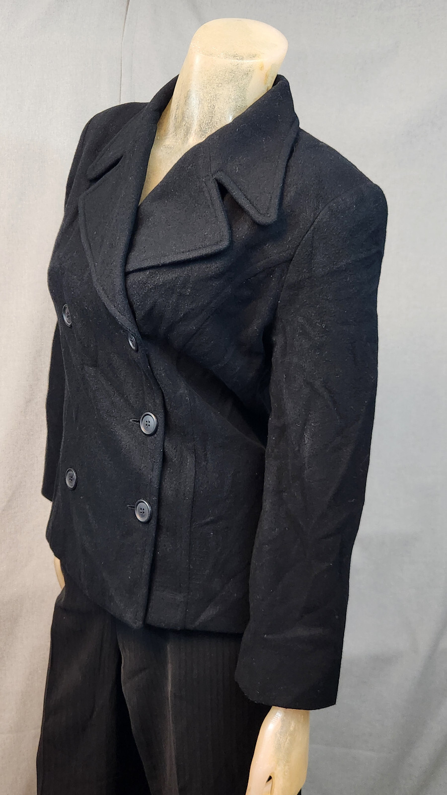 Finity Studio Solid Black Cashmere Wool Blend Jac… - image 4