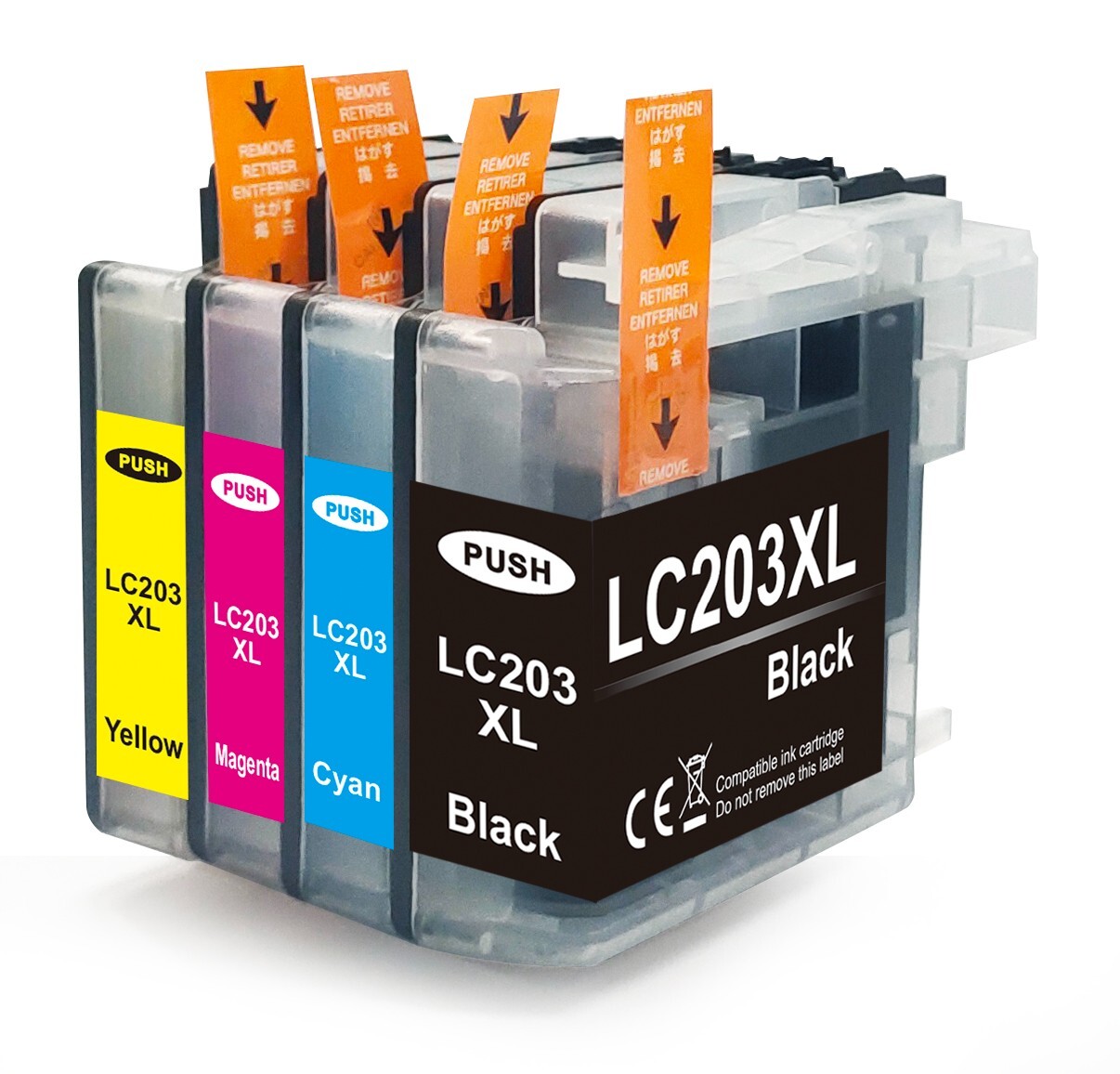 LC-203 LC203 XL Ink Cartridge For Brother MFC-J460dw MFC-J480dw MFC ...