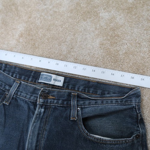 Levi's Signature Relaxed Straight Leg Jeans Men's 38x32 Blue Denim Baggy - Picture 9 of 12