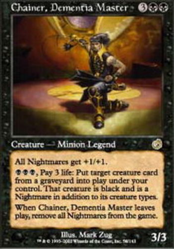 MTG - Chainer, Dementia Master - Torment - NM, English Magic FLAT RATE SHIP