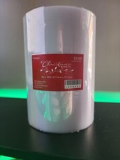 Christmas ribbon white 6" x 300'