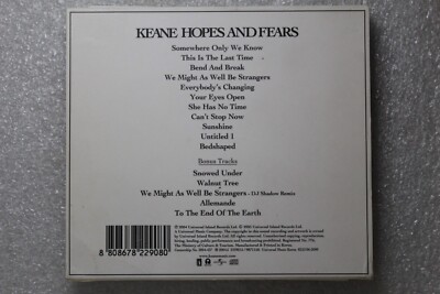 Keane – Hopes And Fears UK Limited Edition 5 Bonus Tracks CD Indie