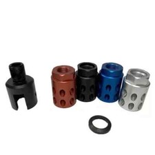 BLACK,RED,SILVER,BLUE Muzzle Brake For Ruger 1022 10/22 Adapter 1/2x28 Thread