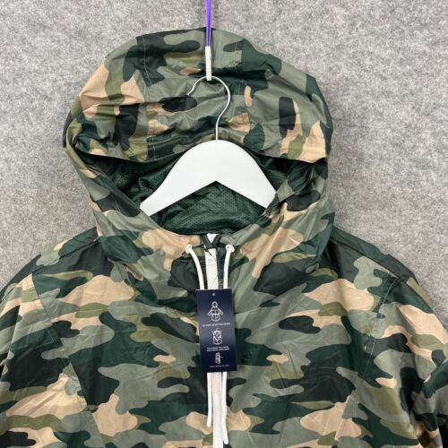 Marks And Spencer Jacket Womens XL Green Camo Anorak Smock Windbreaker BNWT - Picture 2 of 17