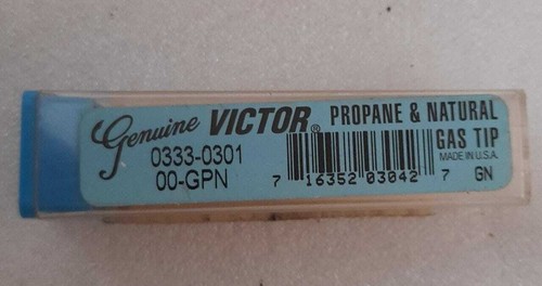 GENUINE VICTOR PROPANE AND NATURAL GAS TIP 00GPN P/N:0333-0301 - Picture 2 of 2