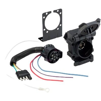 Kit Adattatore Cablaggio Hopkins Multi-Tow 4-7 Poli Per Camper E Rimorchi – Connettore Da 4 Piatto A 7 Lame Con Freno Elettrico – Endurance Hopkins 47180 - 3