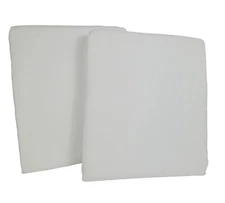 Set/2 Pottery Barn Unlined Broadway Curtains 50x 108" White NWOT 