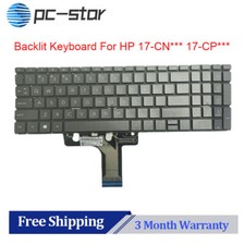 New HP 17-cn0053cl 17-cn0033dx 17-cn1053cl 17-cn0273st Backlit Keyboard BLACK