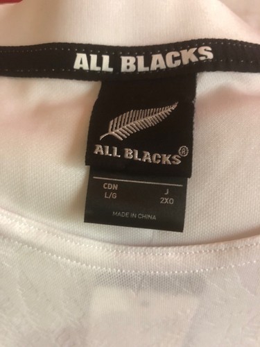 Maglietta Adidas Rugby World Cup Giappone 2019 tutta nera nuova con etichette taglia L da uomo bianca - Foto 5 di 9