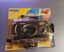 Snap Sights fotocamera pellicola subacquea, impermeabile fino a 100 piedi, riutilizzabile 35 mm NOS spiaggia