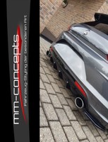 CUP Diffusor Ansatz Schwarz FüR VW Scirocco R MK3 Facelift Heck HeckschüRze