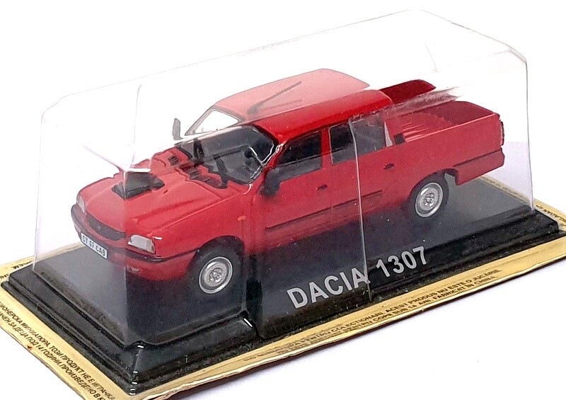 1/43 Altaya Dacia 1307 Red Pick-Up Truck Diecast Model 8425E