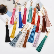Charm PU Leather Tassel Key Chain Handbag Bag Purse Accessories Pendant Keyring♡