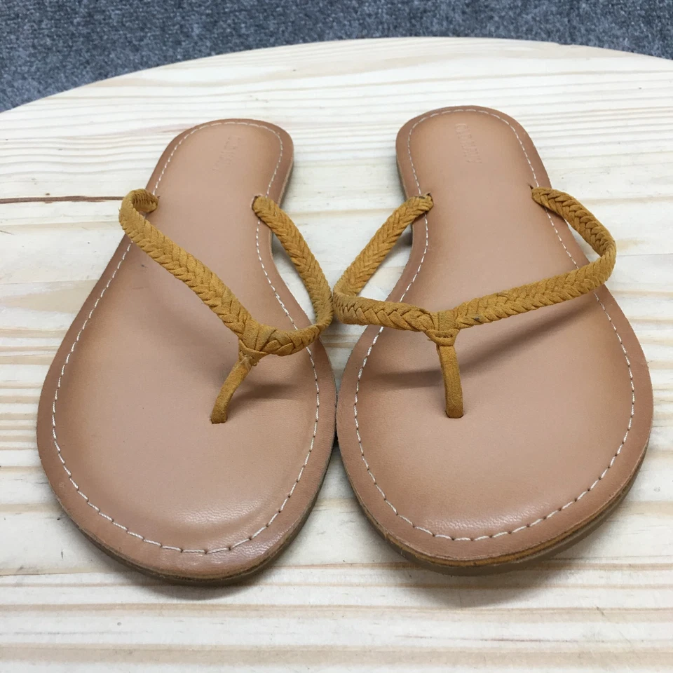 Sandálias femininas Old Navy 10 tanga marrom biqueira-post conforto casual biqueira aberta sem salto - Imagem 4 de 4