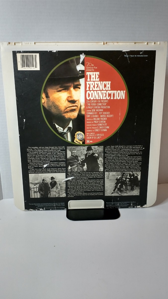 Roy Scheider The French Connection Streaming CED Videodisc