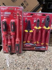 Milwaukee 1000V Insulated Electricians Hand Tool Sets (48-22-2215 & 48-22-2204)