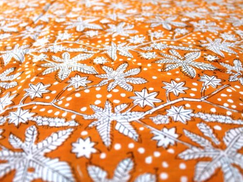 Indian Block Printed Cotton Running Fabric Dressmaking Floral Print Fabric BY YD - Picture 19 of 86