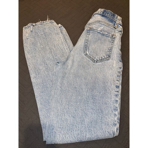 Denim Abercrombie & Fitch The 90s recto ultra alto tiro curva amor talla 27 o 4 - Imagen 8 de 12