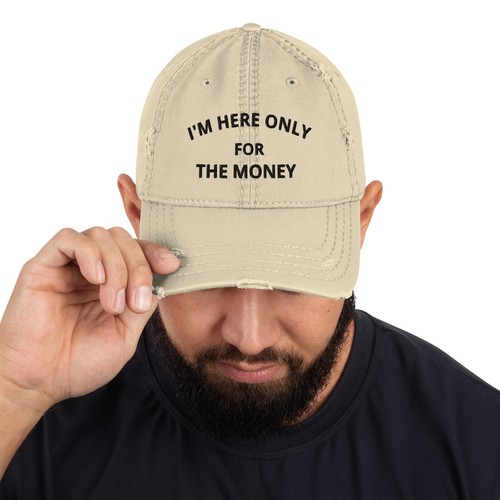 Fashionable Dad Hat With Embroidered Lettering Low Rise CottonDistressed Dad Hat - Imagen 16 de 16