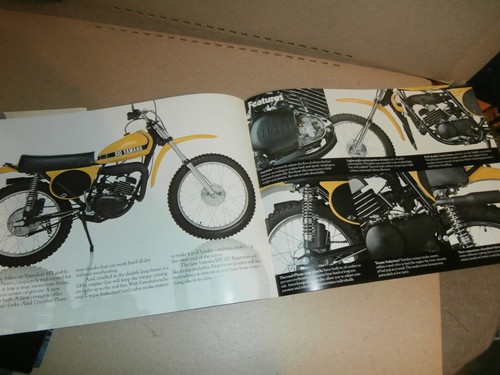 13 Original 1974 Yamaha Motorcycle Sales Brochure Lot MX175 DT100 TX650 ect - Picture 4 of 18