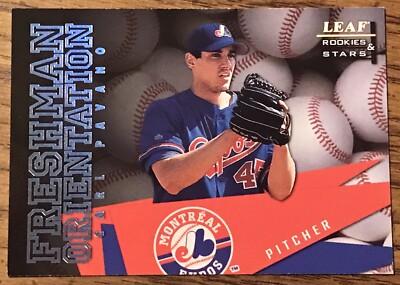 Carl Pavano 1998 Leaf Rookies & Stars Freshman Orientation Card #8 MLB RC /5000