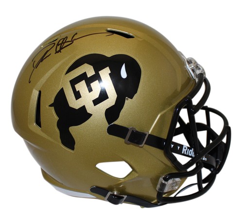 Deion Sanders Autographed Colorado Buffaloes F/S Speed Helmet Beckett 39617 - Picture 1 of 5