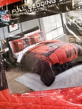 NFL CLEVELAND BROWNS FULL SIZE BED IN A BAG OFFICIALLY LICENSED 