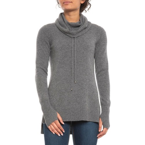 Max Studio Donegal Grey Cashmere Cowl 