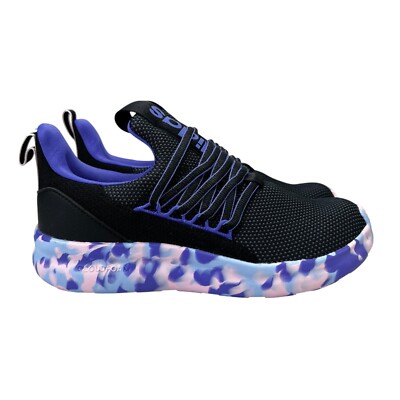 Adidas Lite Racer Adapt 7.0 K Black Pink Blue Shoes IH7850 Youth Girl's Size 5