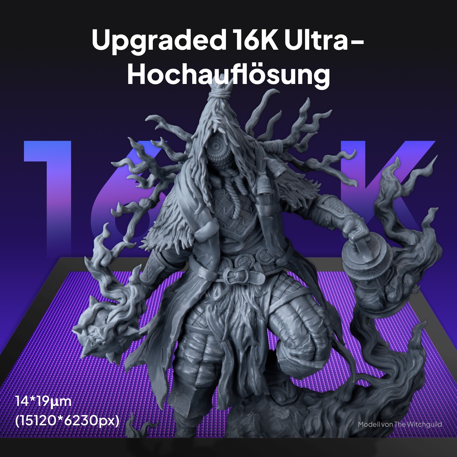 ELEGOO Saturn 4 Ultra 16K Harz 3D-Drucker &Smart Tank Heizung bei 30 °C 150mm/h - Bild 2