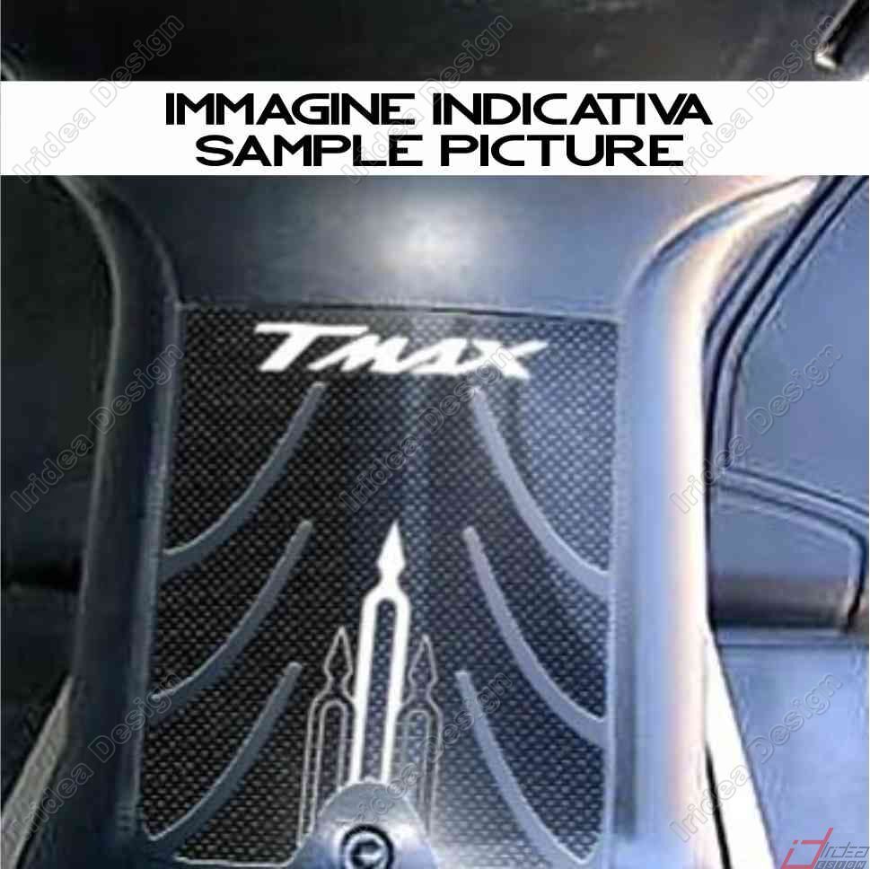 Adesivi 3D Compatibili Con Yamaha TMAX 2001-2007 Laterali Pedana Rosso - Foto 10
