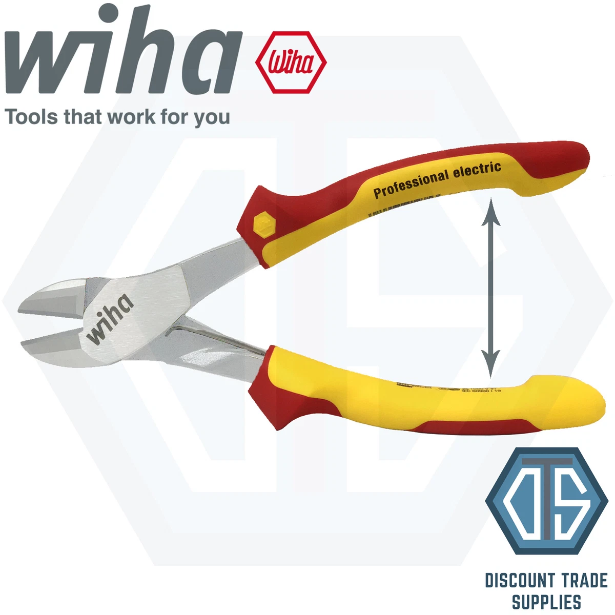Wiha 41279 200mm Professional VDE Electrical Diagonal Cutter  