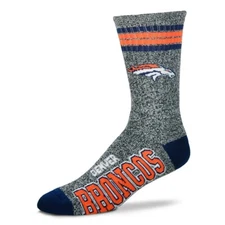 Denver Broncos NFL Men's Marbled Crew Socks Size Large (10-13) - NWT