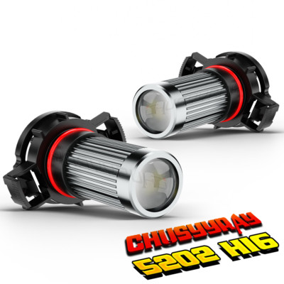 5202 Project LED Fog Light Bulb For Chevy Silverado 1500 2007-2015 6000K 2Pack