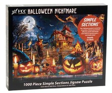 Vermont Christmas Company Halloween Nightmare Simple Sections 1000 Piece Jigsaw
