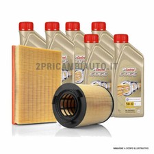 KIT TAGLIANDO FILTRI ARIA + OLIO CASTROL BMW SERIE 5 F10 F11 518 520 525 530 D