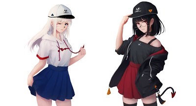Anime Girls Original Characters MX Shimmer  Gaming Mat Desk 44656