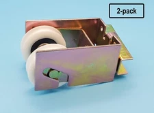 *2 PACK* Sliding Patio Door Parallel Roller 1-1/4” Nylon Wheels Prime-Line D1547