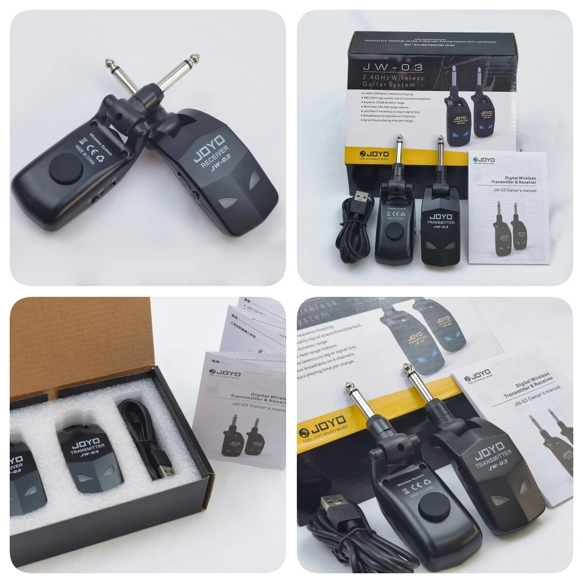 JOYO JW03 2.4GHz Guitar Wireless System Transmitter Receiver eBay