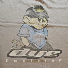 Vintage Dye Invision Kid Paintball Shirt Extra Large Hanes Beefy XL Retro 2000s