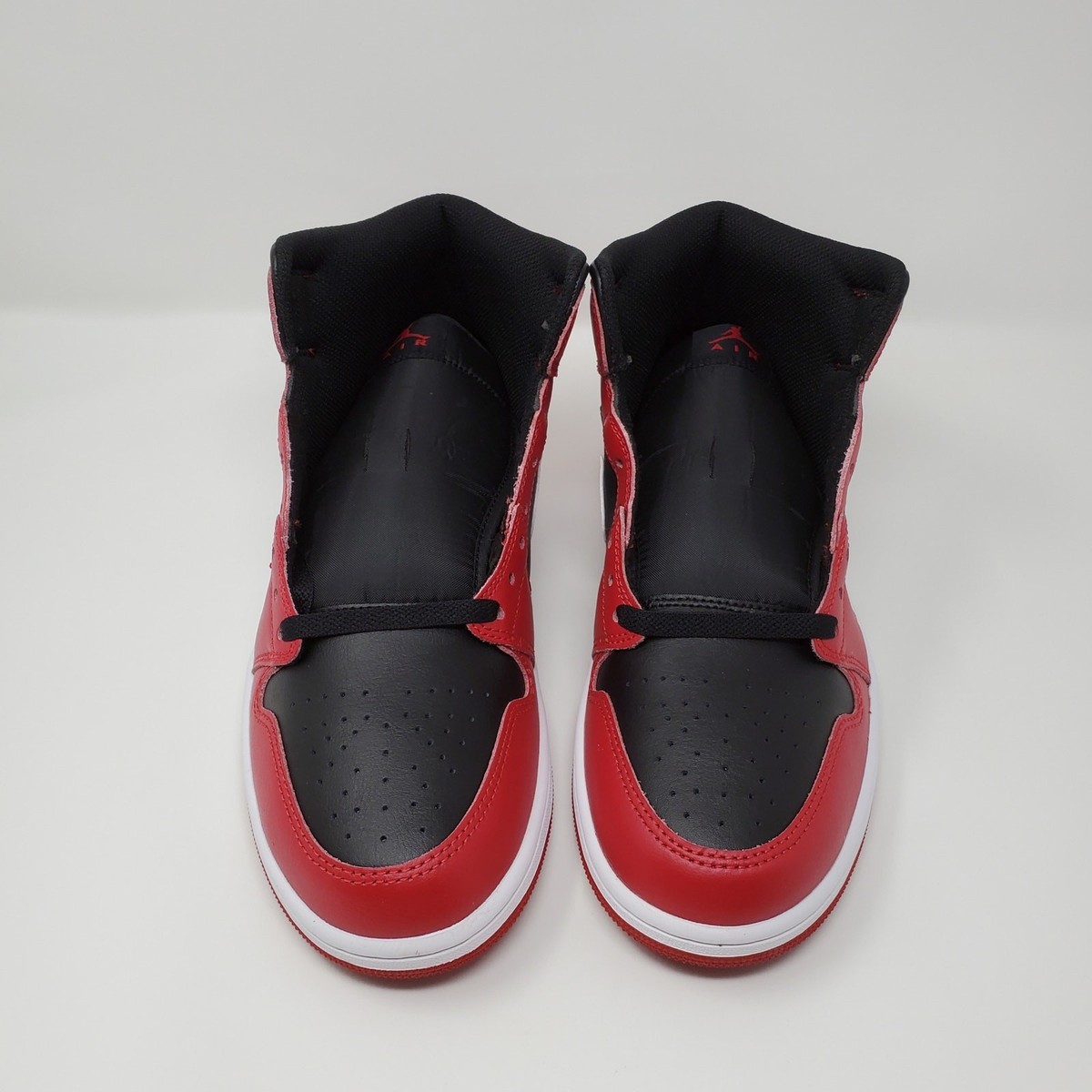 Nike Air Jordan 1 Mid Shoes Black Gym Red White DQ8426-061 Men's