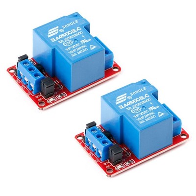 2Pcs 5V Relay Module 5V 1-Channel 30A with Optocoupler Isolation Module High ...